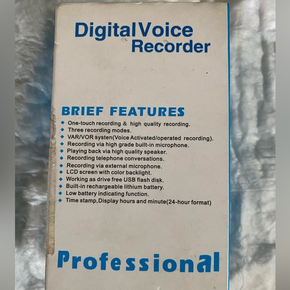Digital Voice Recorder One Touch Recording - Picture 4 of 15